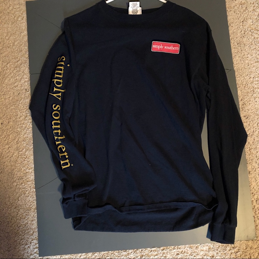 Long Sleeve Navy Simply Southern Tee